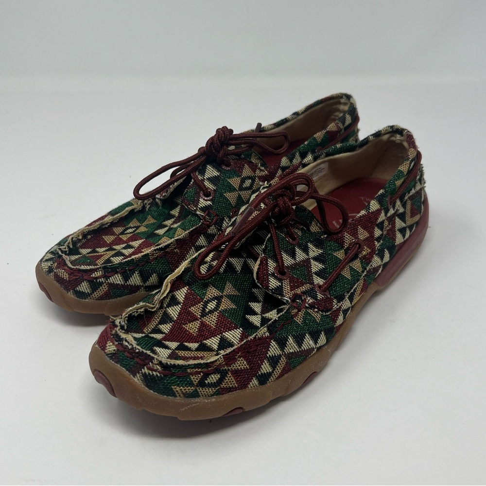 Twisted X tribal canvas boat shoe